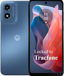 Tracfone Motorola Moto g Play 2024 [Activation Promotion] Locked to Tracfone, 64GB, Includes 1500Min/1500Txt/1500MB, 365 Days Service Plan, 6.5" 90Hz Display, 50MP Camera, Storage 4GB RAM